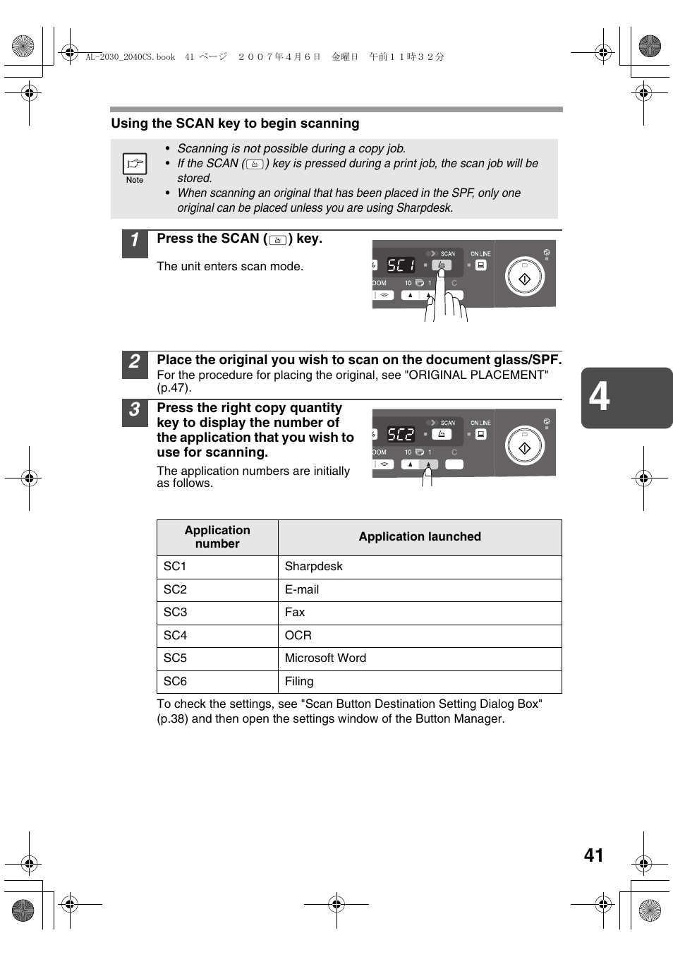 Sharp AL-2030 User Manual | Page 43 / 92