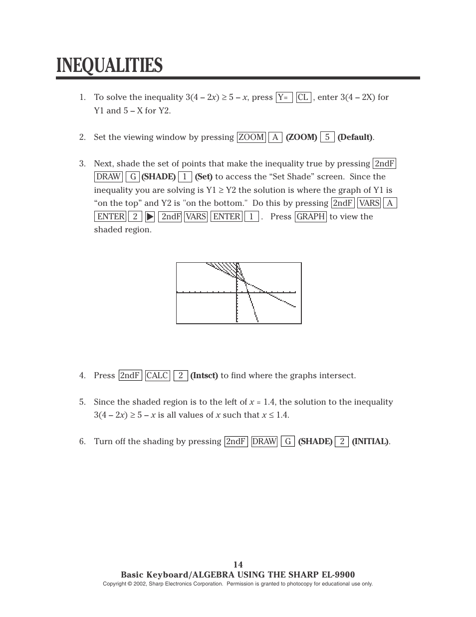 Inequalities | Sharp EL-9900 User Manual | Page 35 / 153