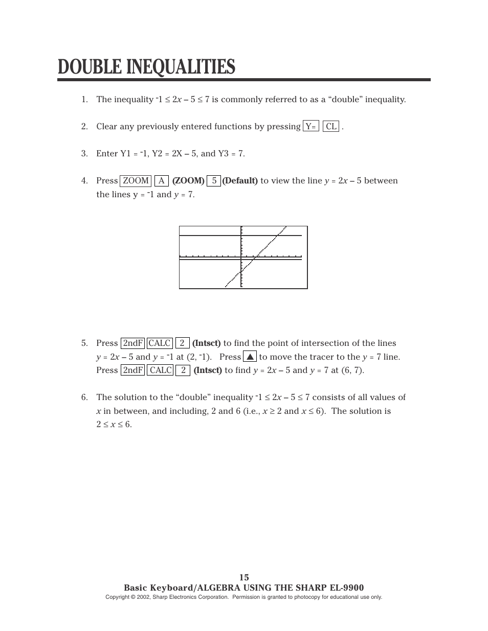 Double inequalities | Sharp EL-9900 User Manual | Page 36 / 153