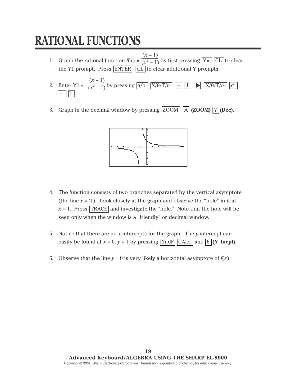 Rational functions | Sharp EL-9900 User Manual | Page 72 / 153