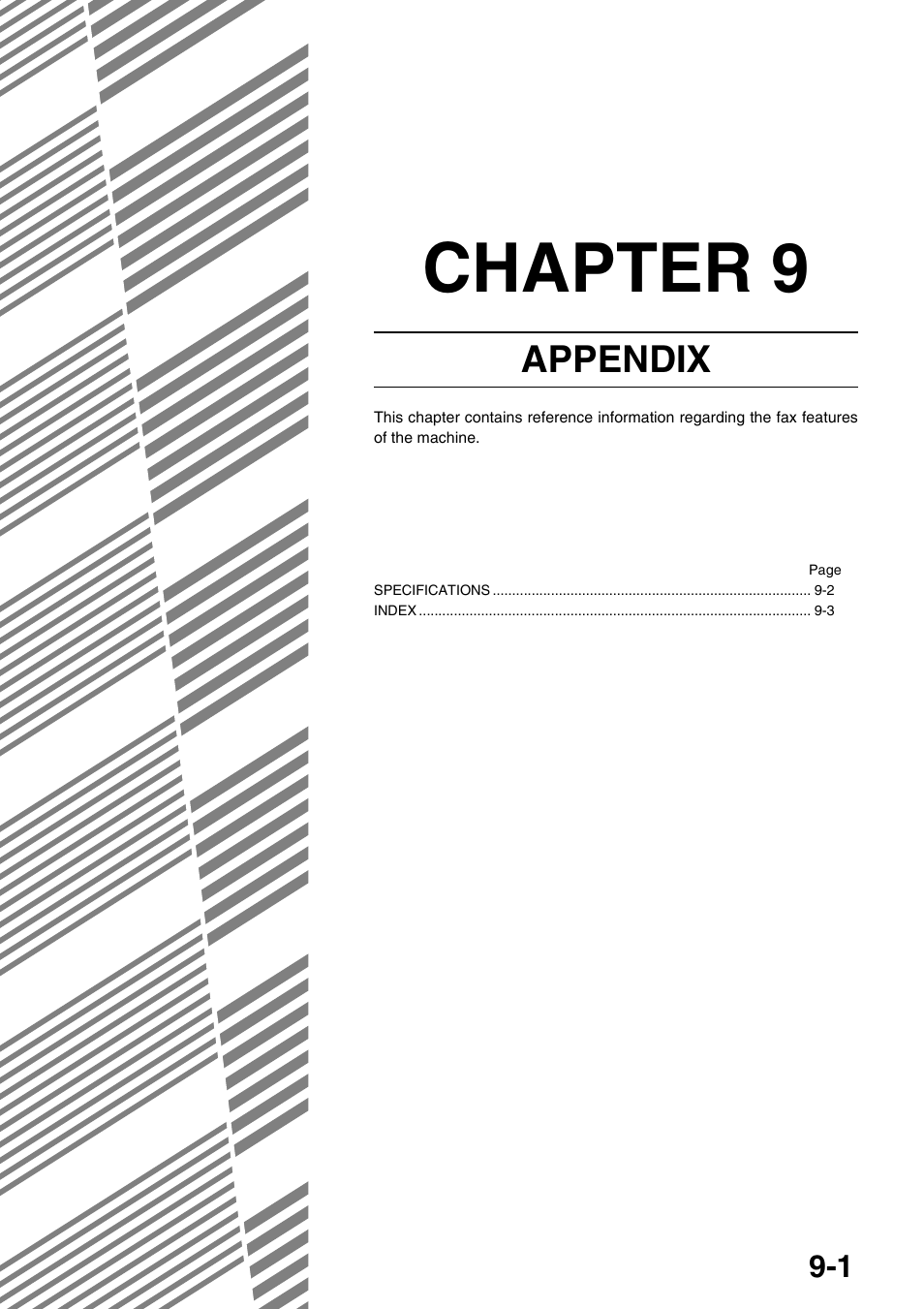 Chapter 9 appendix, Chapter 9, Appendix | Sharp MX-M350U User Manual | Page 103 / 110