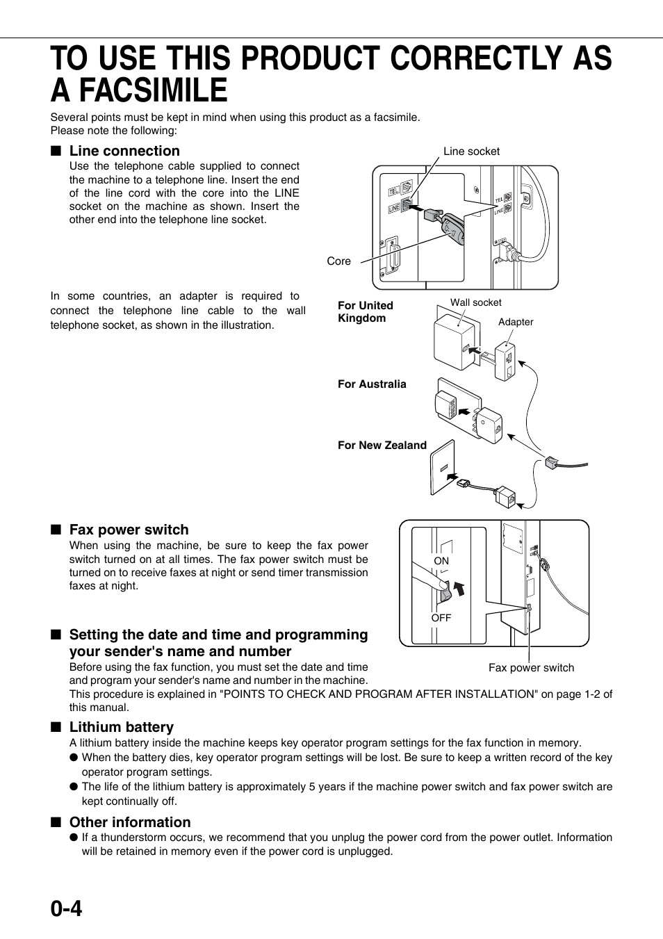 To use this product correctly as a facsimile | Sharp MX-M350U User Manual | Page 12 / 110