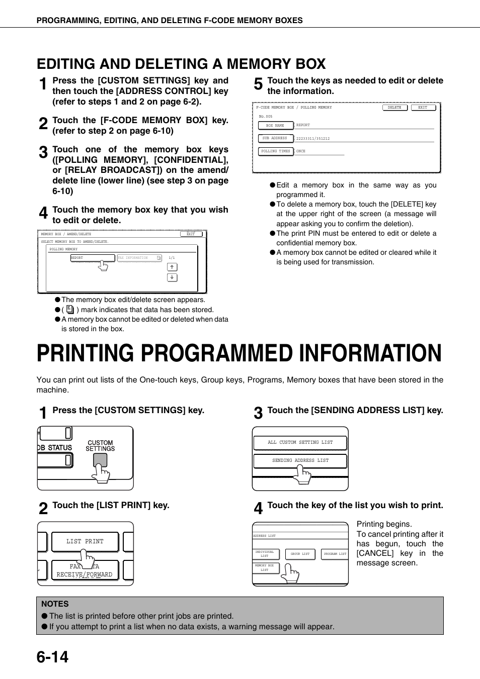 Printing programmed information | Sharp MX-M350U User Manual | Page 84 / 110