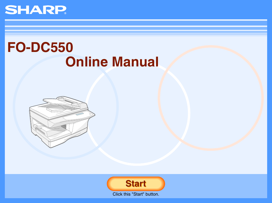 Sharp FO-DC550 User Manual | 43 pages