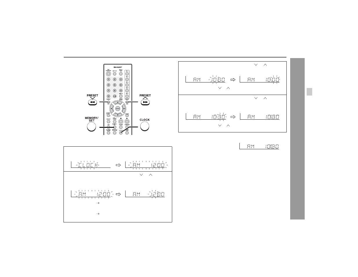 Setting the clock | Sharp XL-DV60 User Manual | Page 21 / 56