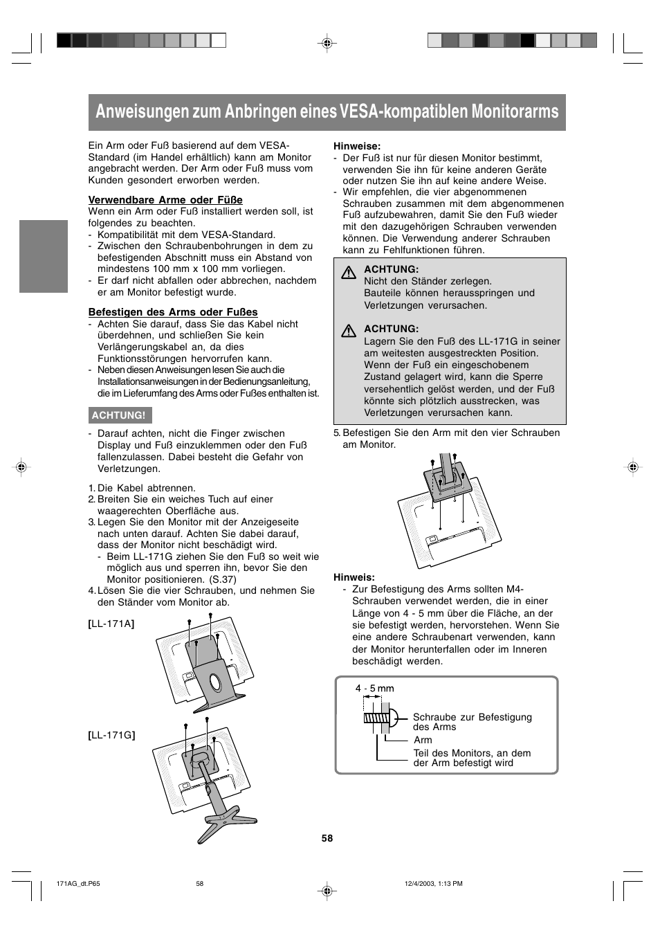 Sharp LL-171A User Manual | Page 58 / 140