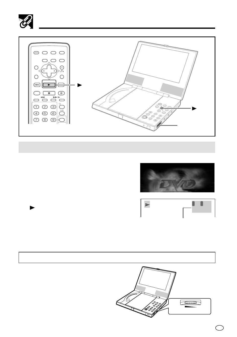 Quick start guide, Play, Play volume dial | Higher lower | Sharp DV-L70BL User Manual | Page 24 / 99