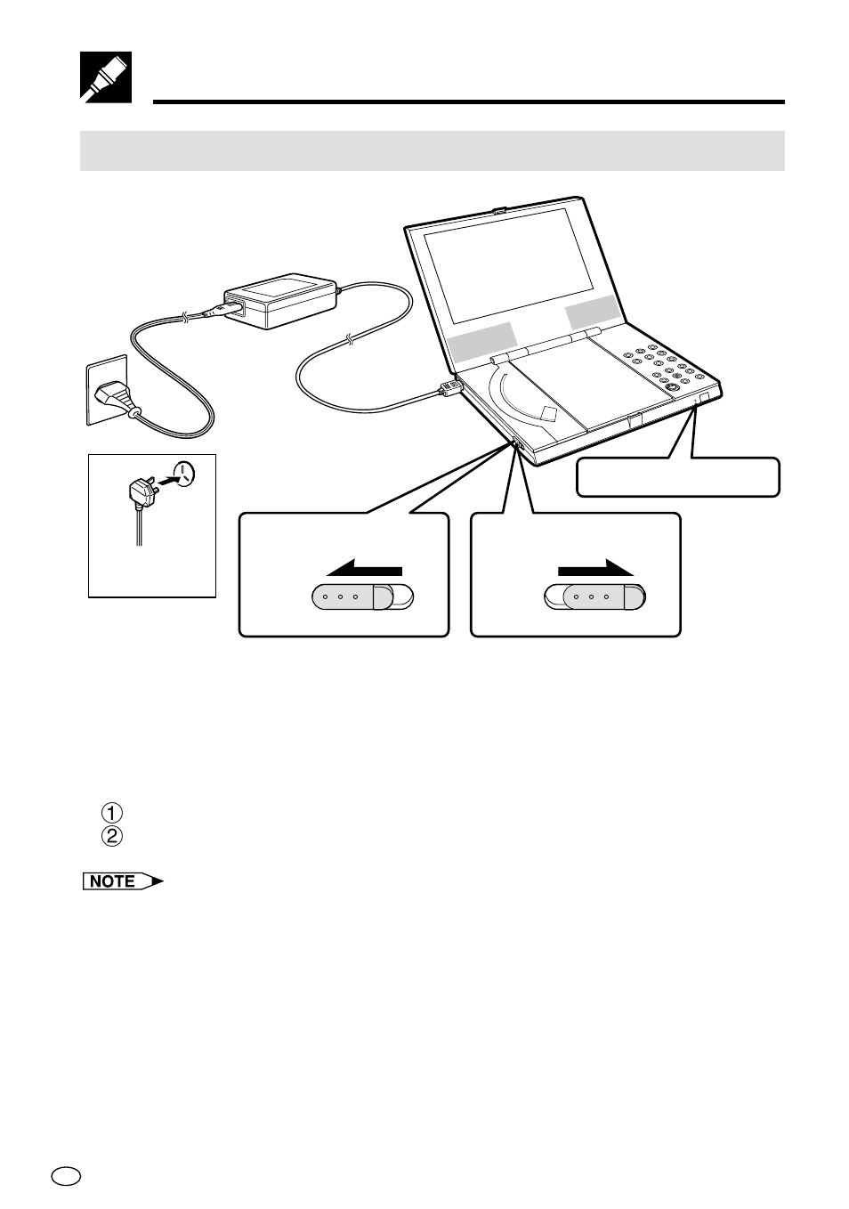 Turning power on and off | Sharp DV-L70BL User Manual | Page 41 / 99