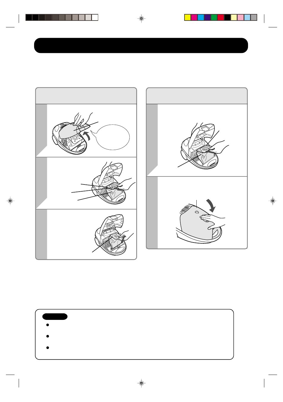 How to dispose the dust bag | Sharp EC-6312P User Manual | Page 5 / 12