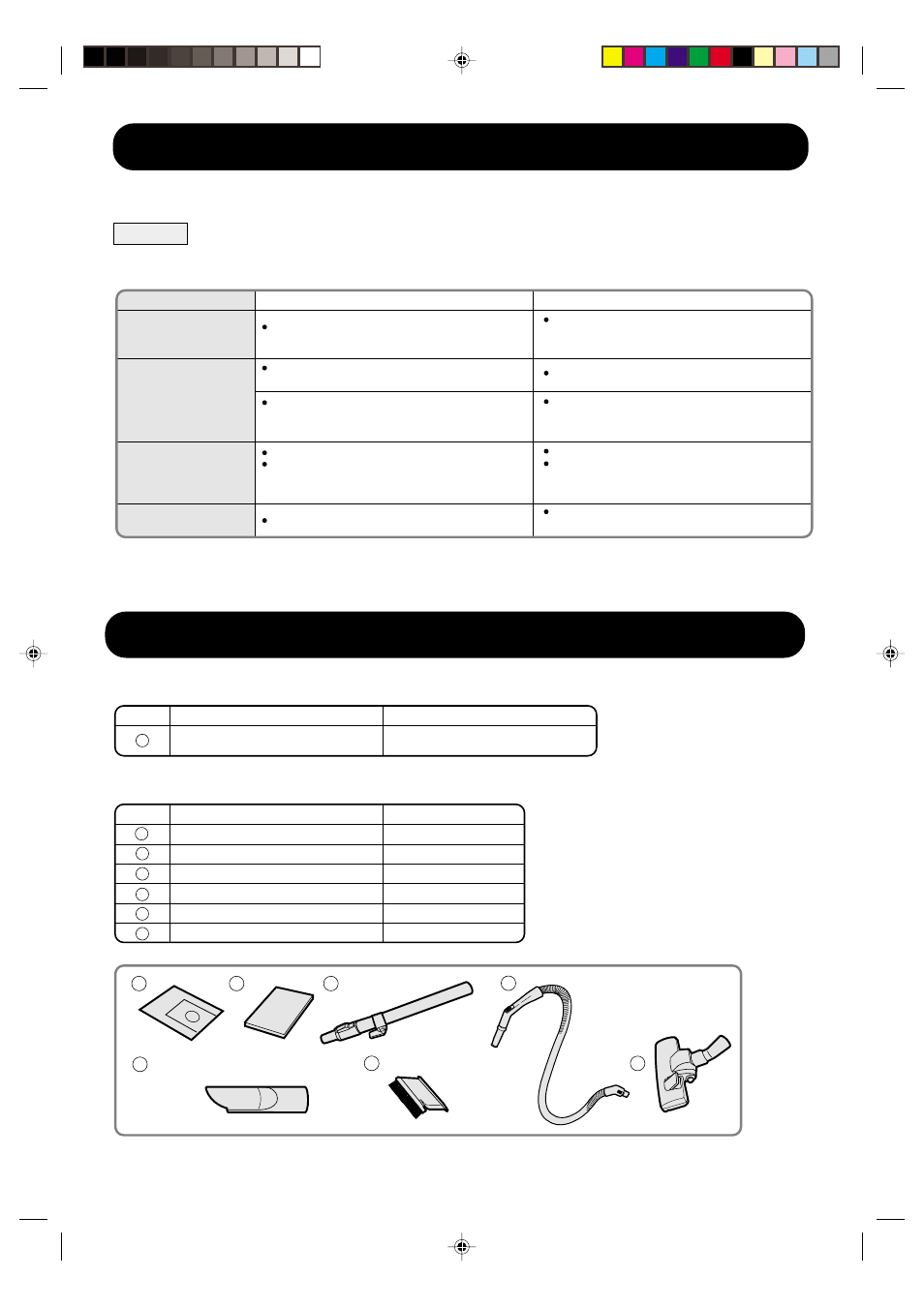 Before requesting service, Description of accessories, Troubleshooting guide | Sharp EC-6312P User Manual | Page 7 / 12