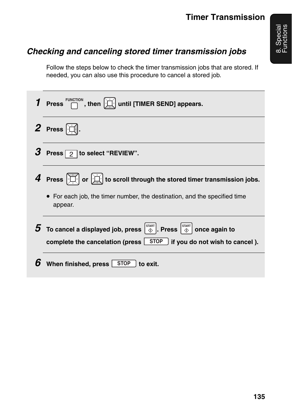 Timer transmission | Sharp FO-IS125N User Manual | Page 137 / 179