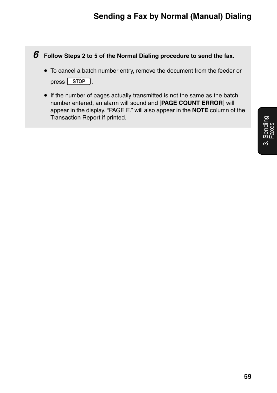 Sending a fax by normal (manual) dialing | Sharp FO-IS125N User Manual | Page 61 / 179