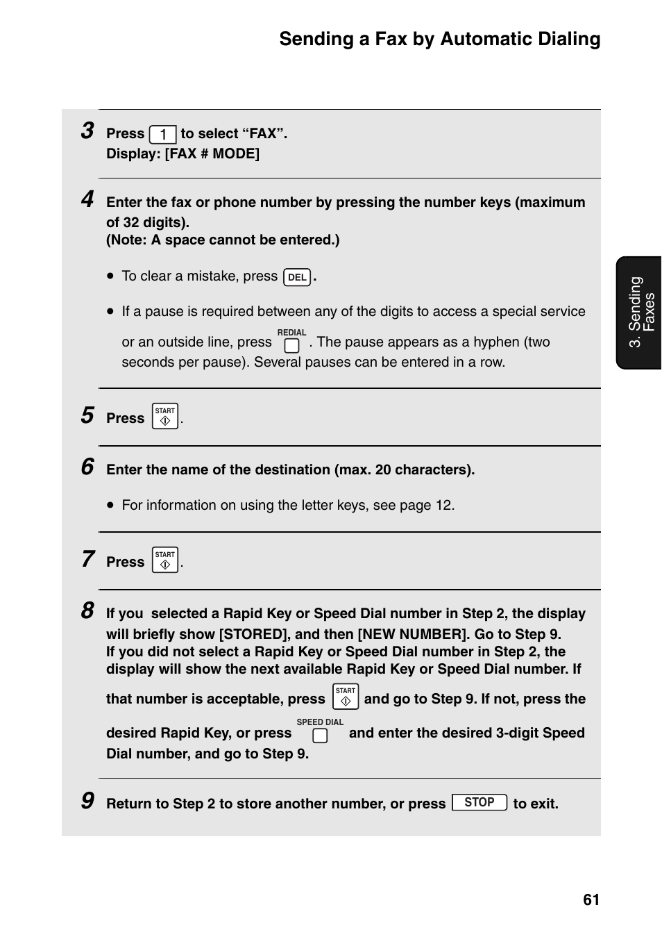 Sending a fax by automatic dialing | Sharp FO-IS125N User Manual | Page 63 / 179