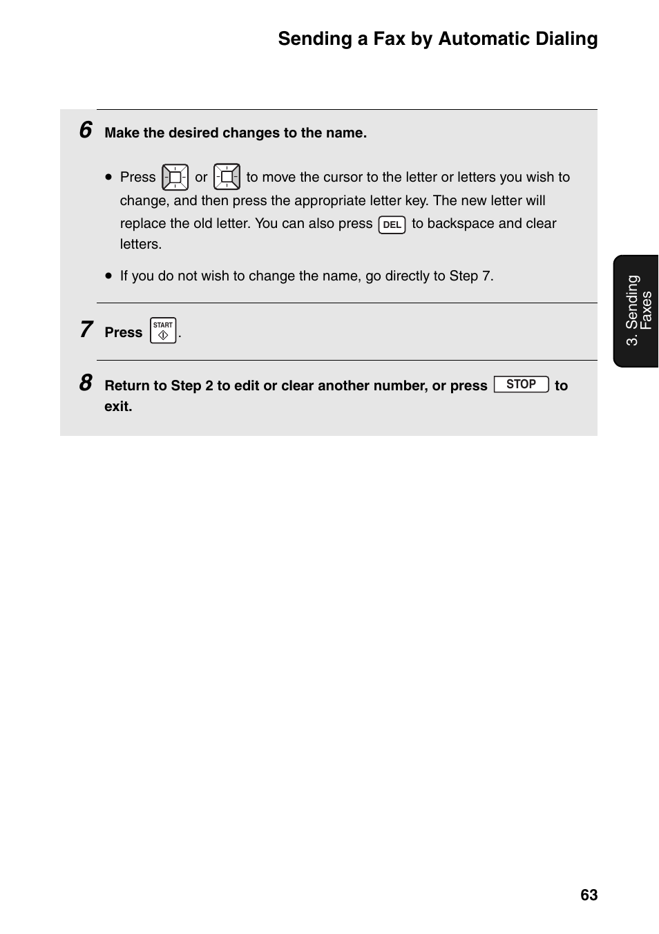 Sending a fax by automatic dialing | Sharp FO-IS125N User Manual | Page 65 / 179