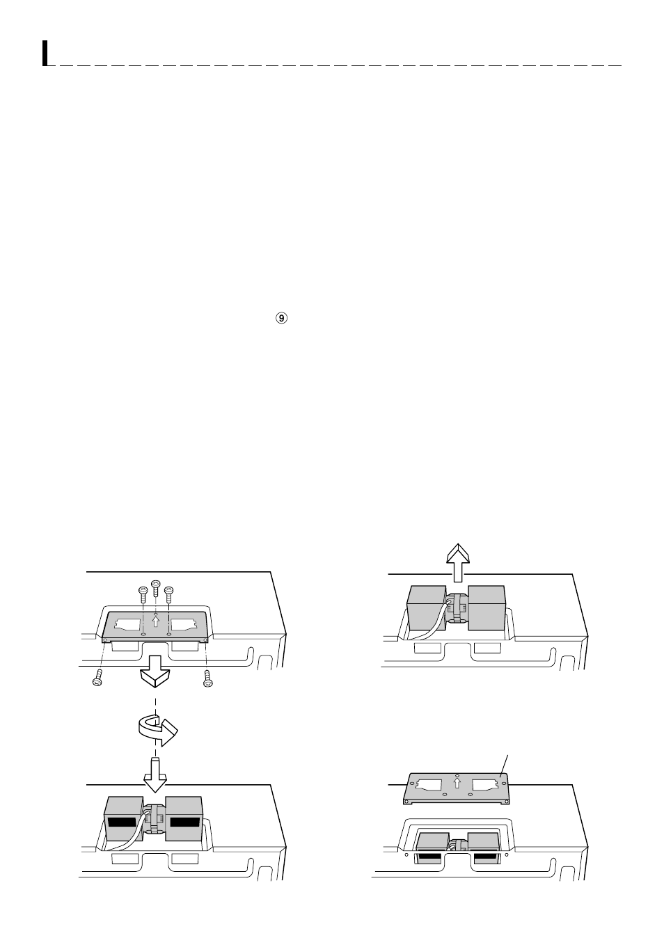 B) horizontal exhaust: outside ventilation | Sharp R-1501 User Manual | Page 10 / 40