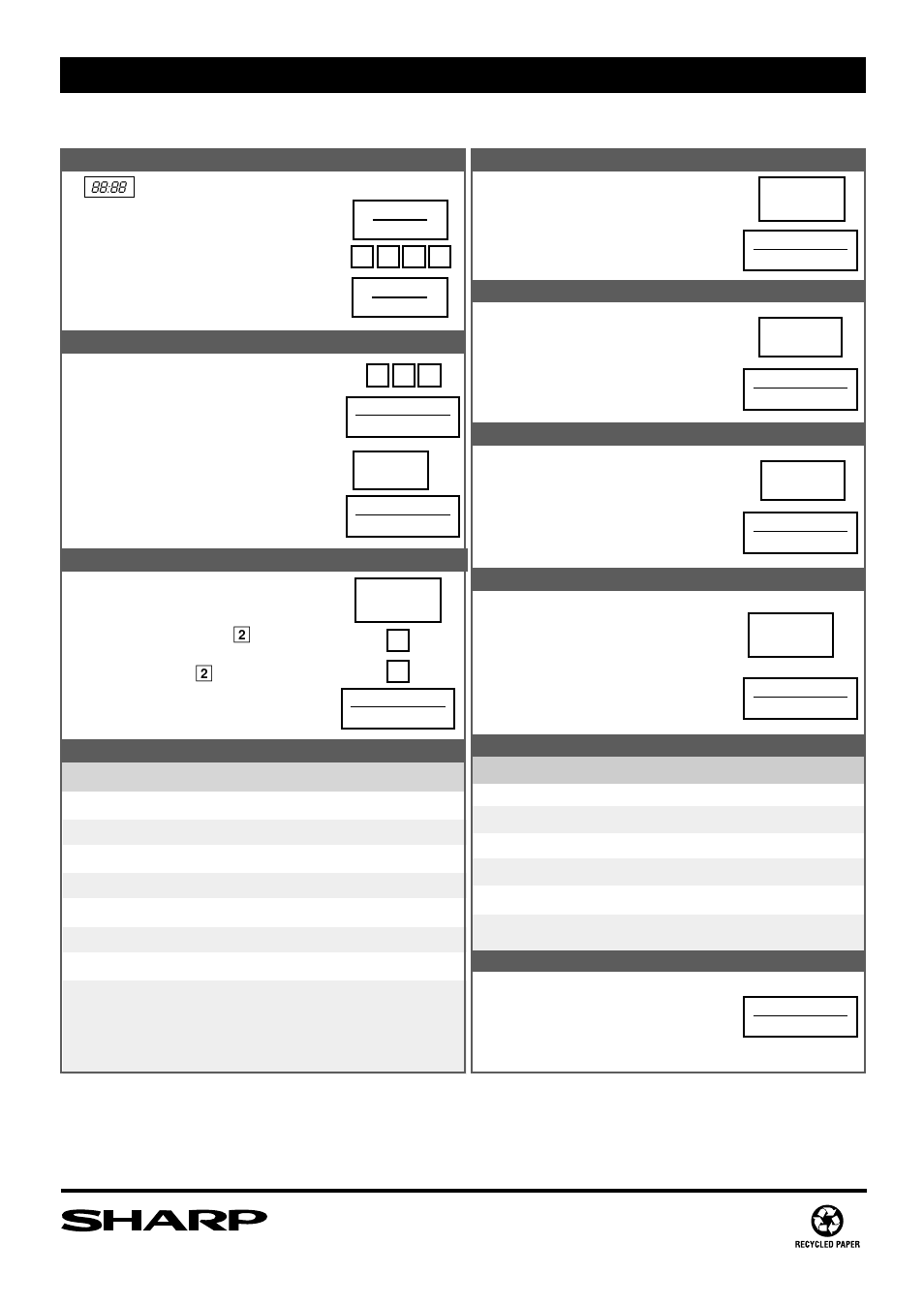 Sharp R-1501 User Manual | Page 40 / 40