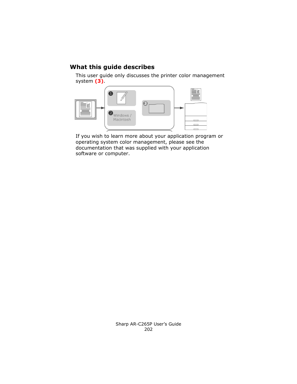 What this guide describes | Sharp AR-C265P User Manual | Page 202 / 310