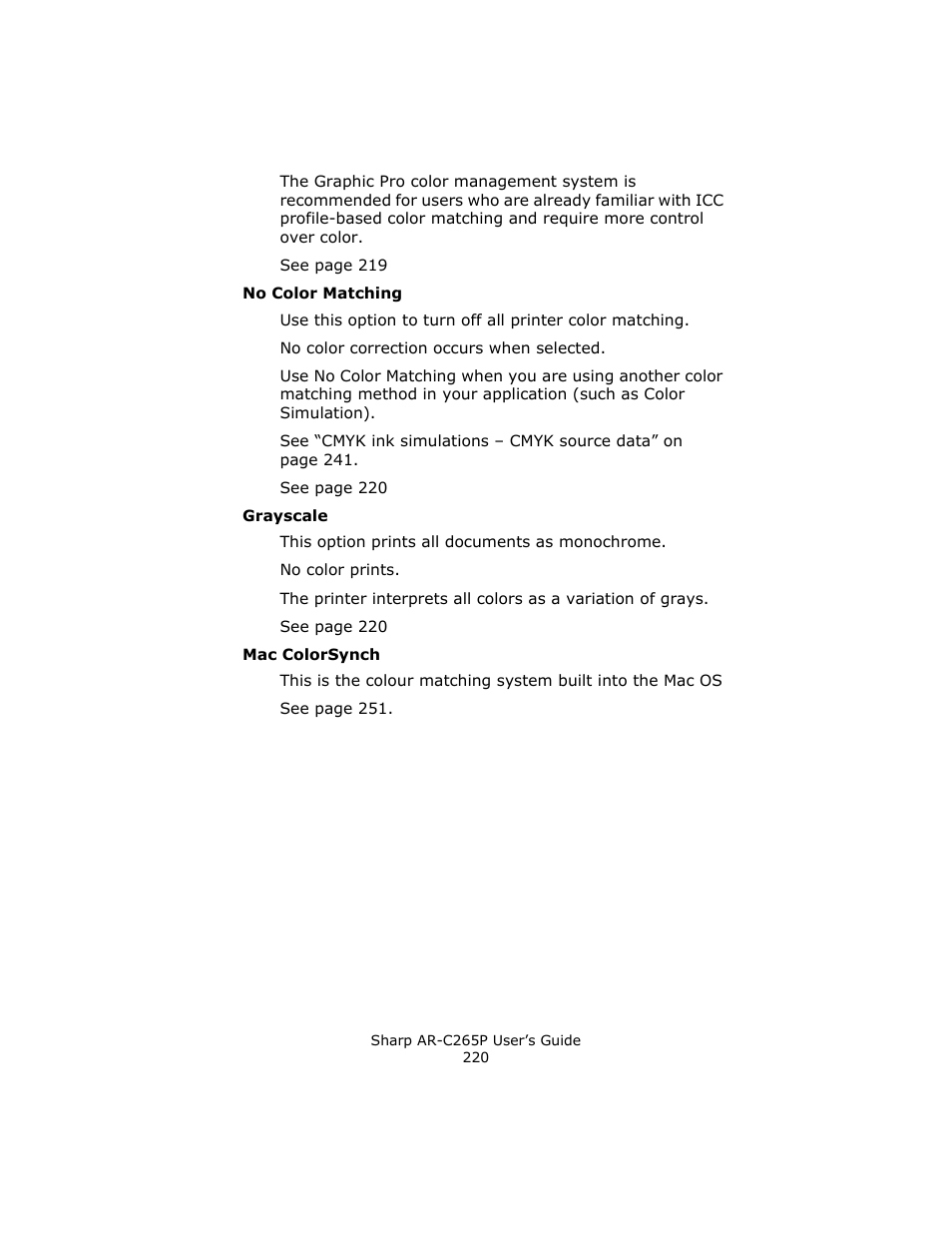 Sharp AR-C265P User Manual | Page 220 / 310