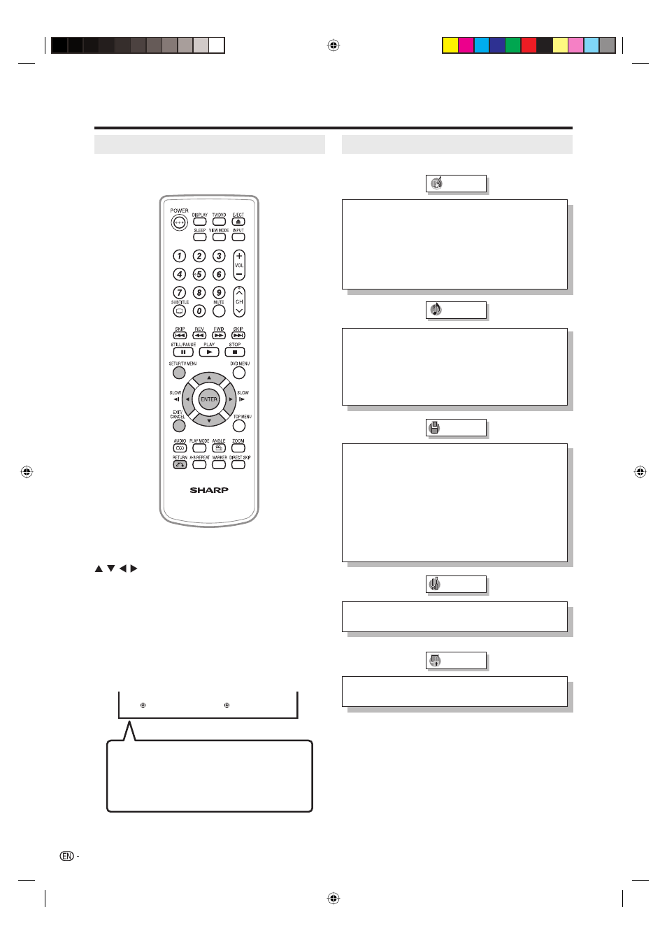 Basic adjustment settings, Menu operation buttons, Menu items | Sharp Aquos LC 20DV20U User Manual | Page 17 / 52