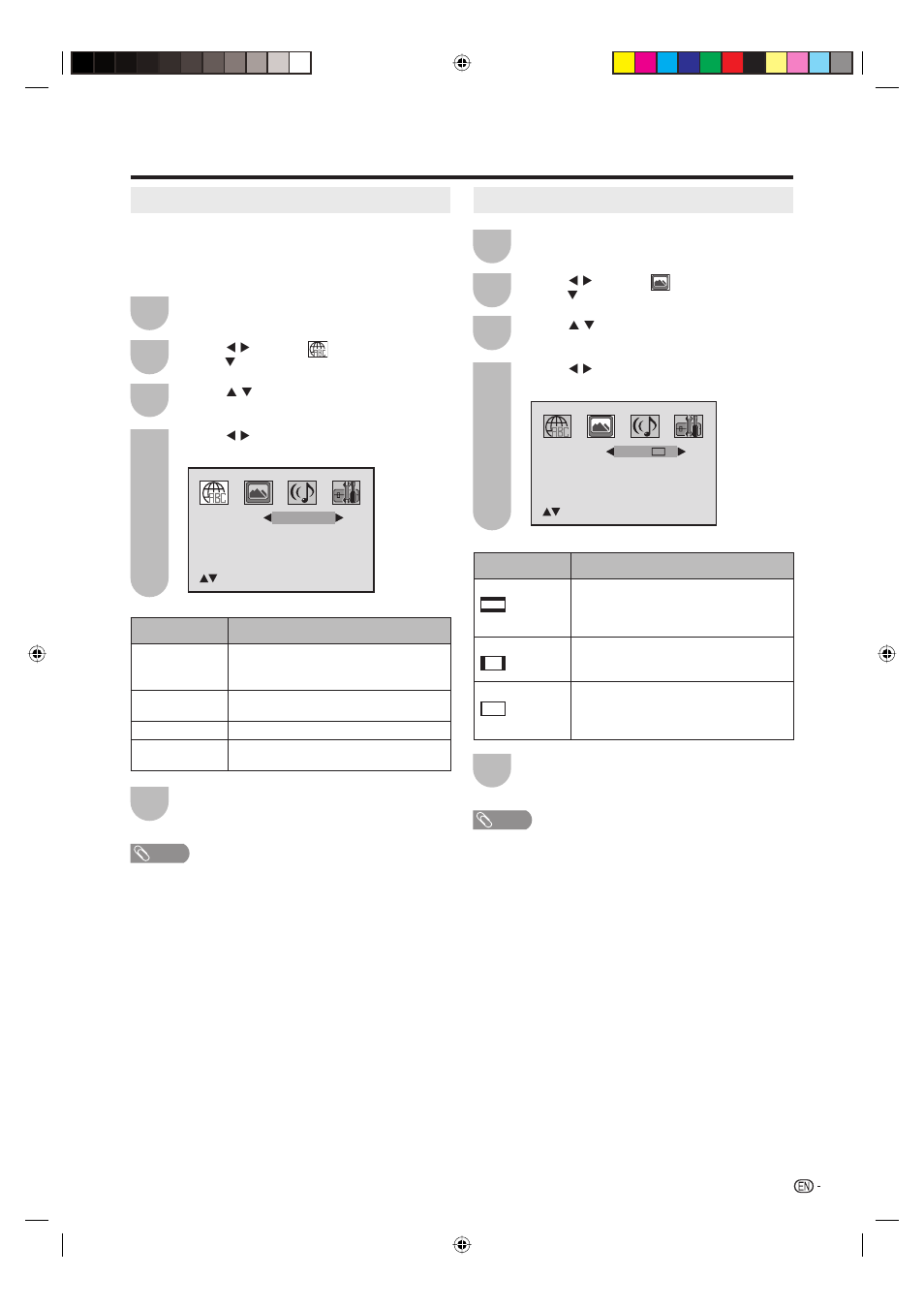 Setting the language, Setting the aspect ratio of tv screen | Sharp Aquos LC 20DV20U User Manual | Page 40 / 52