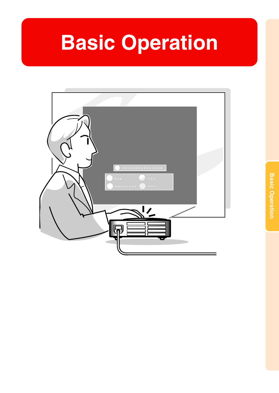 Basic operation | Sharp PG-M20X User Manual | Page 31 / 86