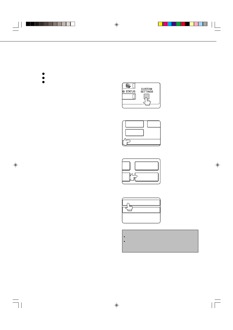 Printing out settings | Sharp 4501 User Manual | Page 29 / 32