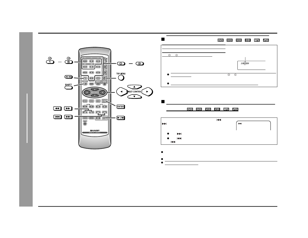 Basic operation, Dv d oper ation | Sharp DV-AT4000 User Manual | Page 24 / 40