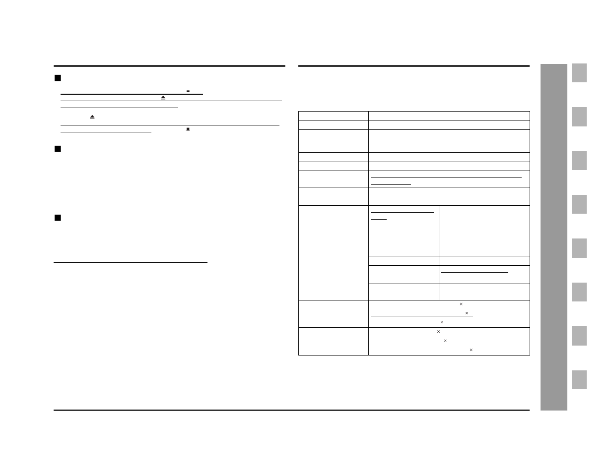 Specifications, Re fe re nces, Before transporting the unit " condensation | If trouble occurs | Sharp DV-AT4000 User Manual | Page 39 / 40