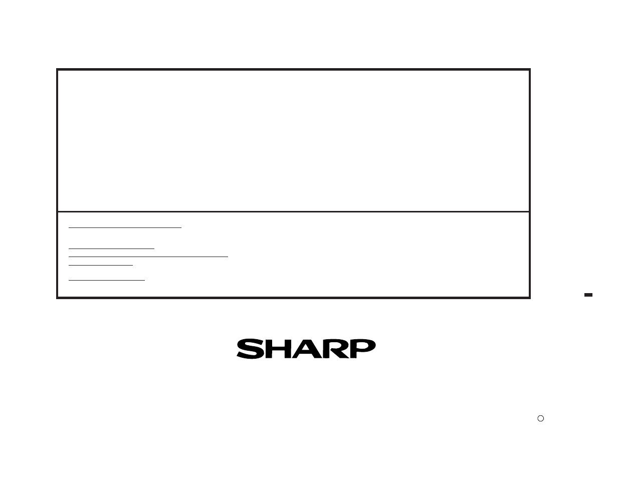 Sharp electronics corporation, Sharp corporation, Consumer limited warranty | Sharp DV-AT4000 User Manual | Page 40 / 40