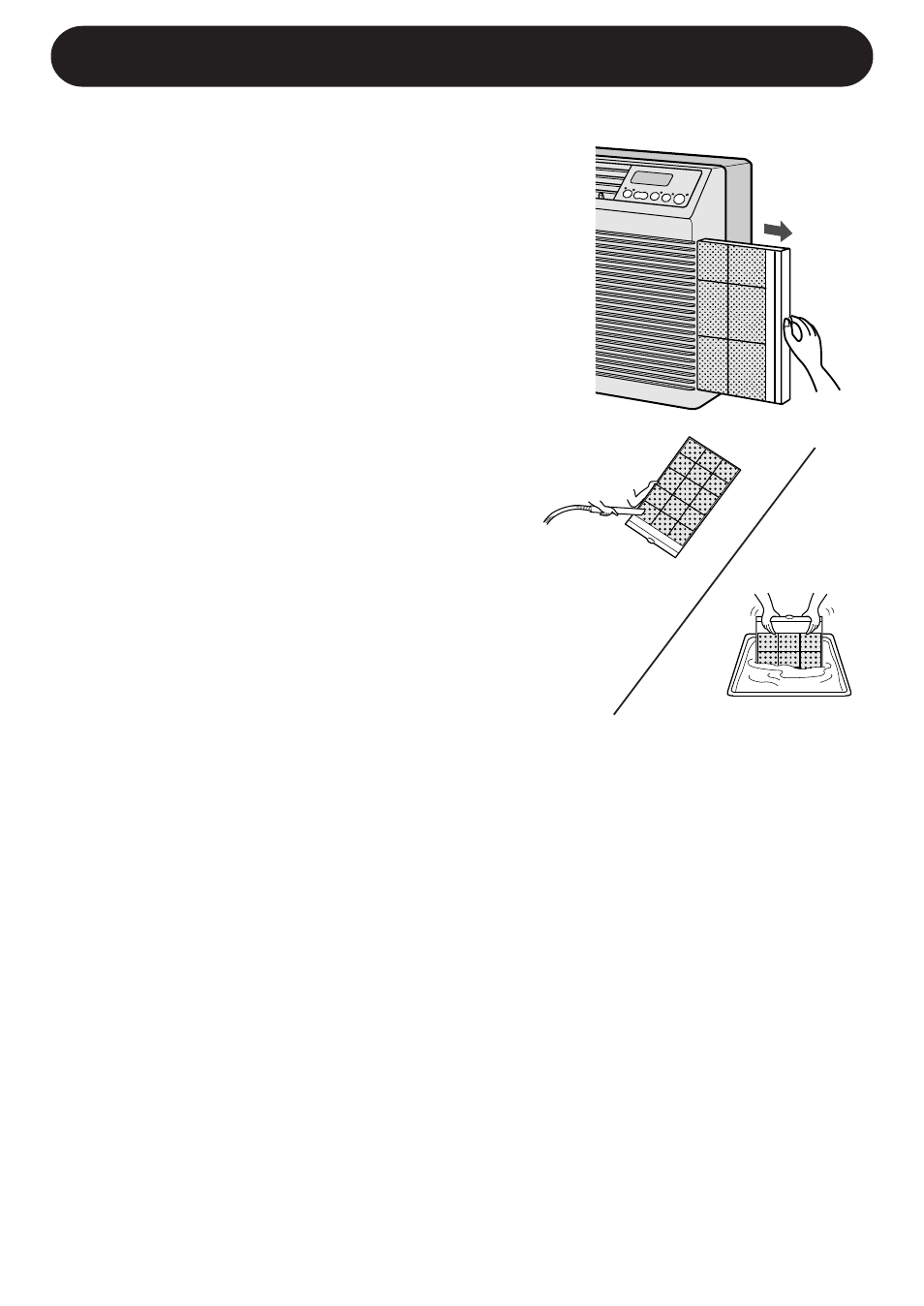 Cleaning and maintenance, Cleaning the filter, Cleaning of the front panel and cabinet | Sharp ROOM AIR CONDITIONER AF-S80CX User Manual | Page 18 / 20