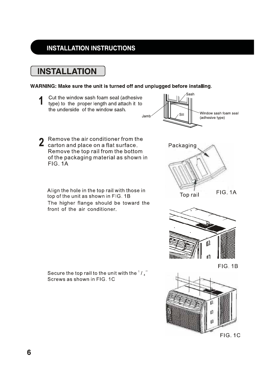 Installation | Sharp AF-S80RX User Manual | Page 6 / 20