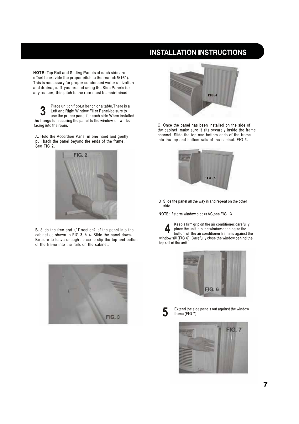 Installation instructions | Sharp AF-S80RX User Manual | Page 7 / 20