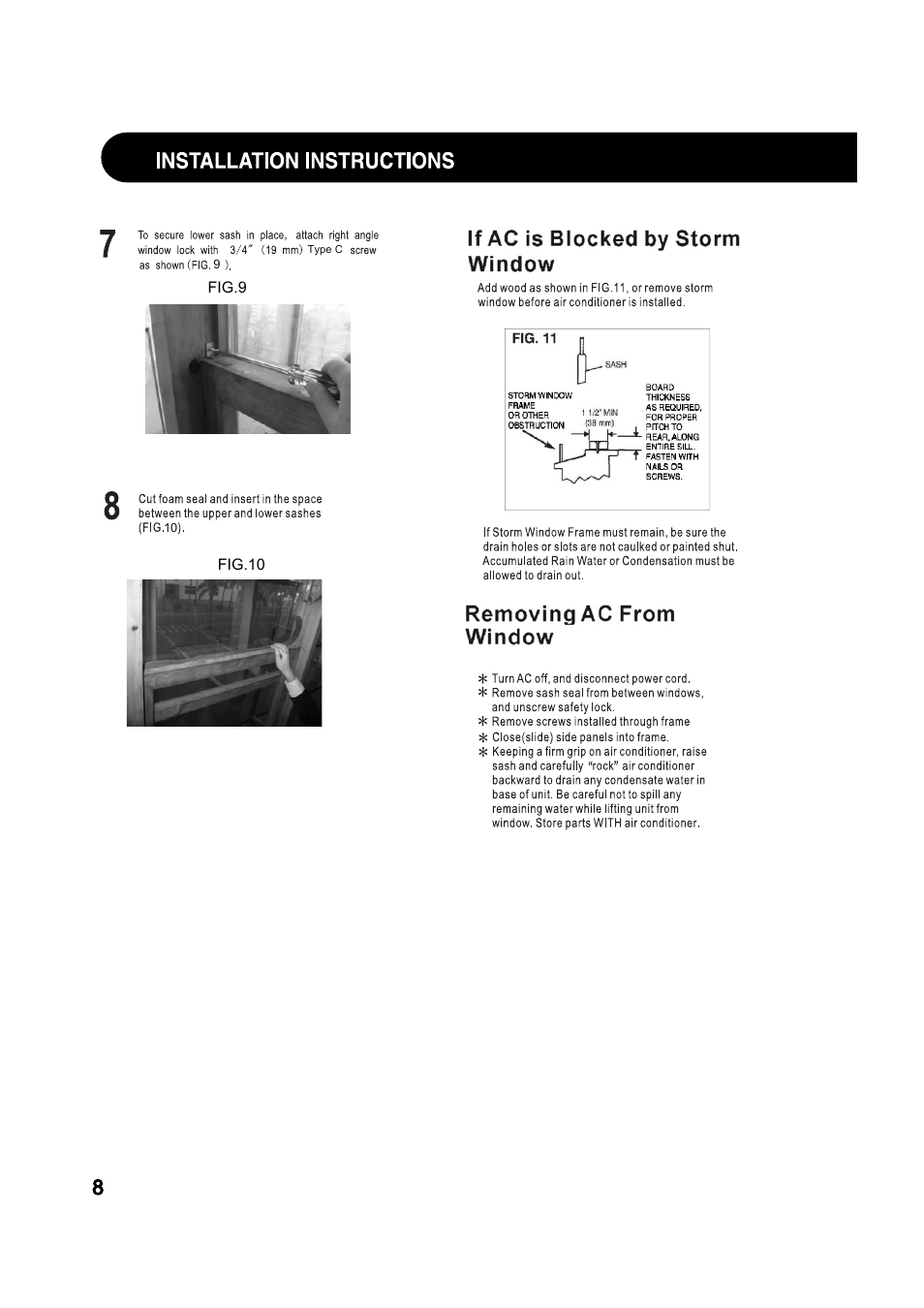 Sharp AF-Q80RX User Manual | Page 8 / 20