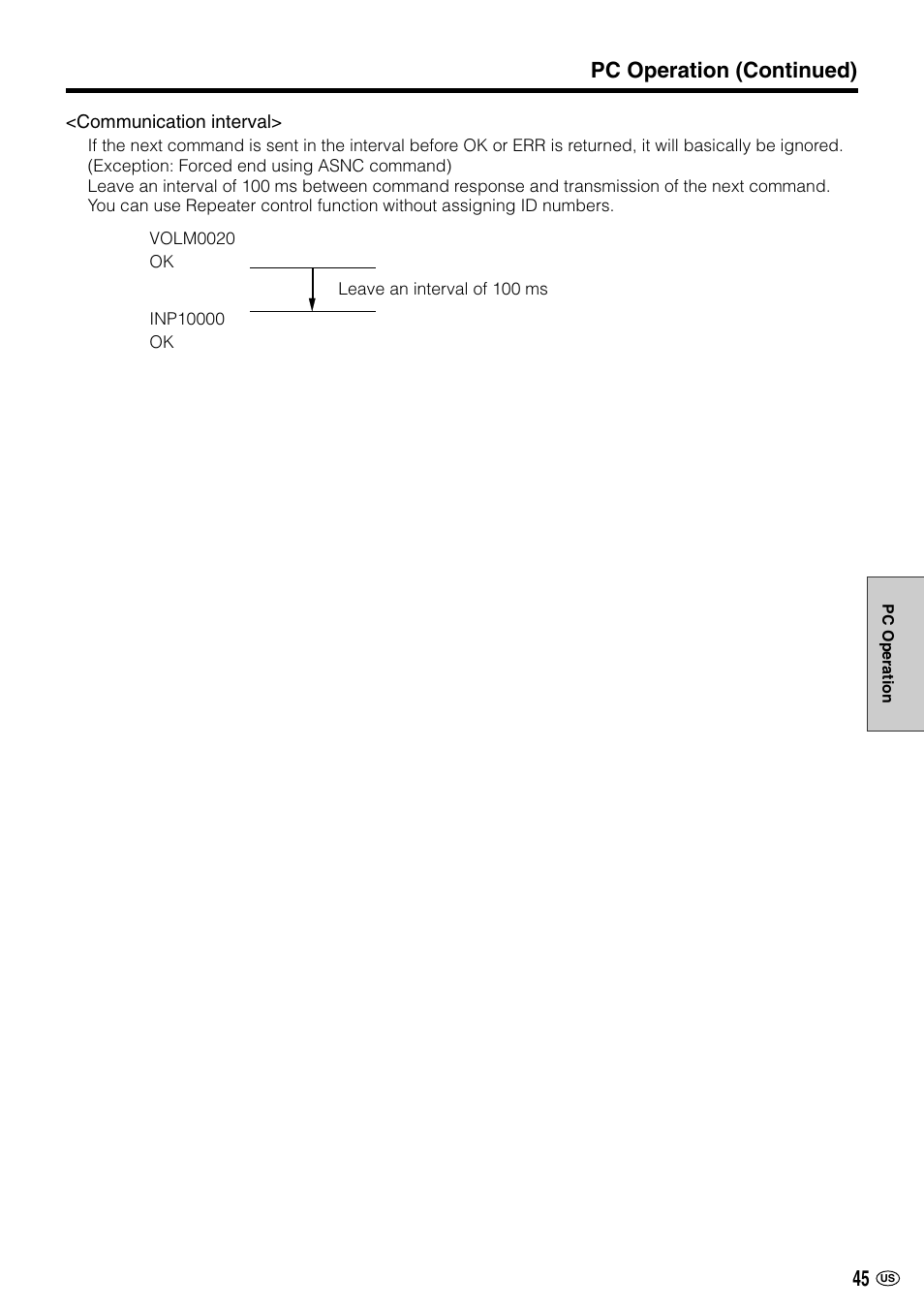 Pc operation (continued) | Sharp LC-M3700 User Manual | Page 46 / 73