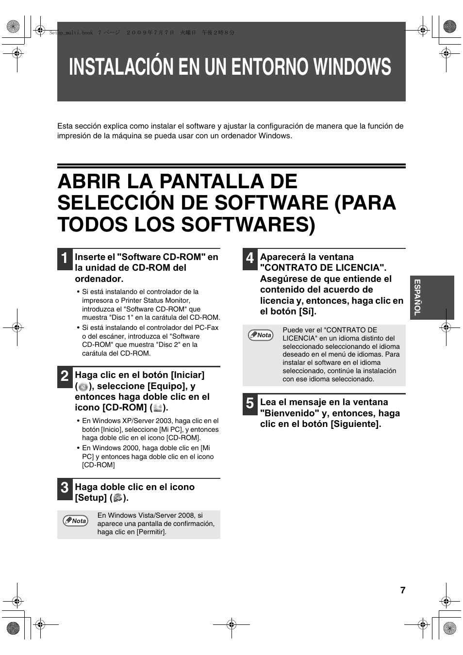 Instalación en un entorno windows | Sharp MX-PB12 User Manual | Page 93 / 172