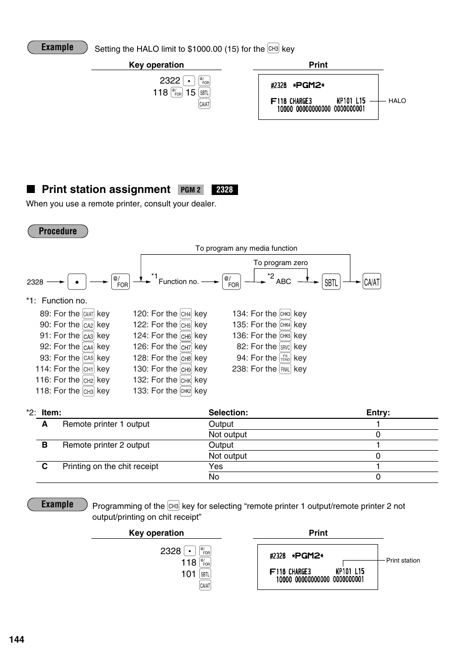 Print station assignment | Sharp ER-A520 User Manual | Page 146 / 229