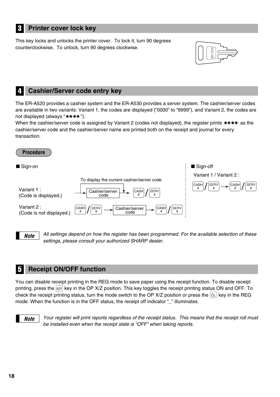 Sharp ER-A520 User Manual | Page 20 / 229
