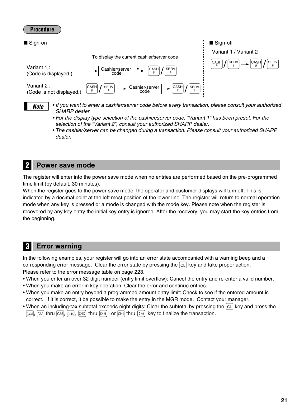 Sharp ER-A520 User Manual | Page 23 / 229