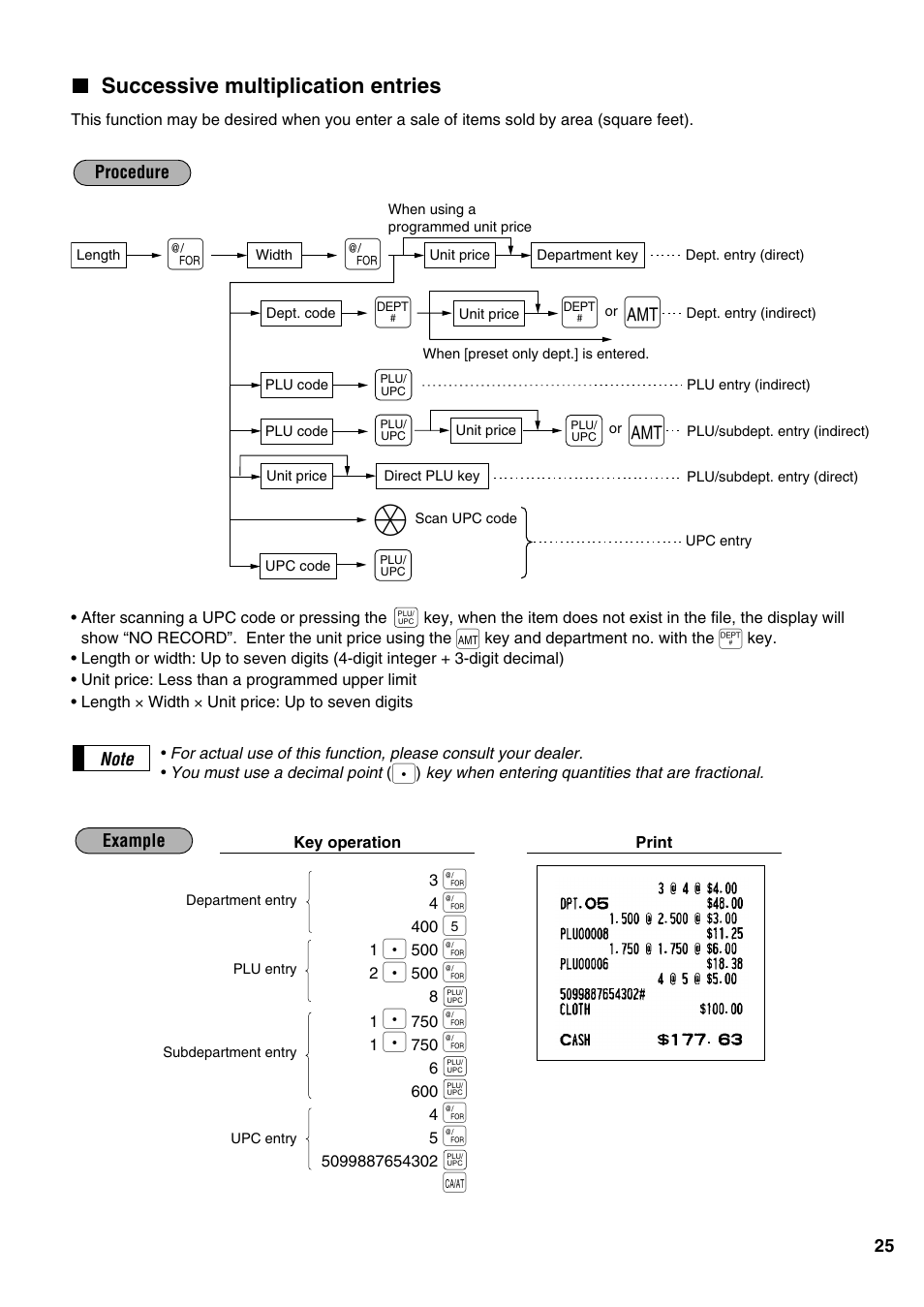 Successive multiplication entries | Sharp ER-A520 User Manual | Page 27 / 229