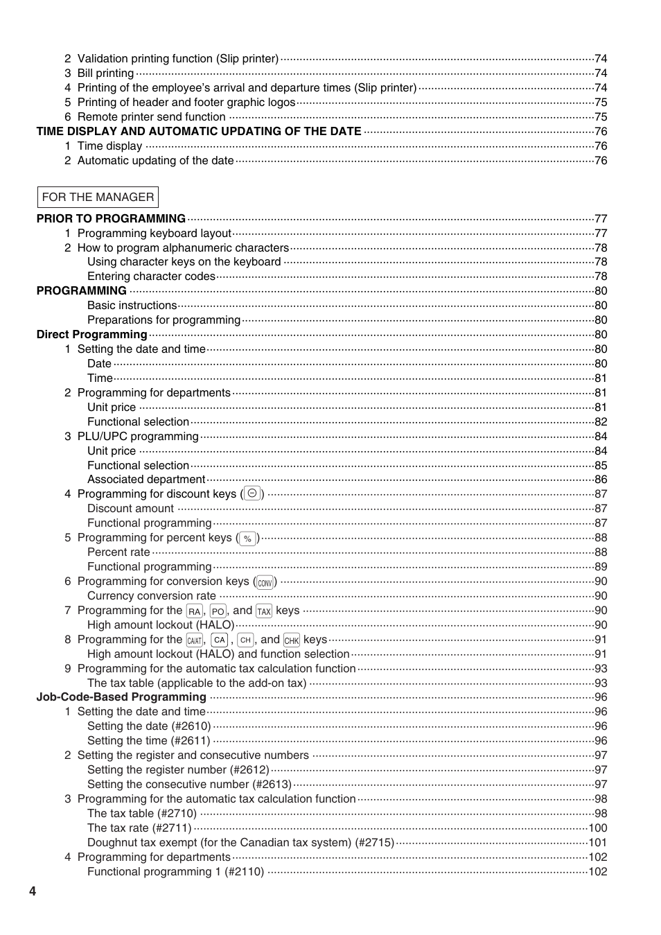 Sharp ER-A520 User Manual | Page 6 / 229