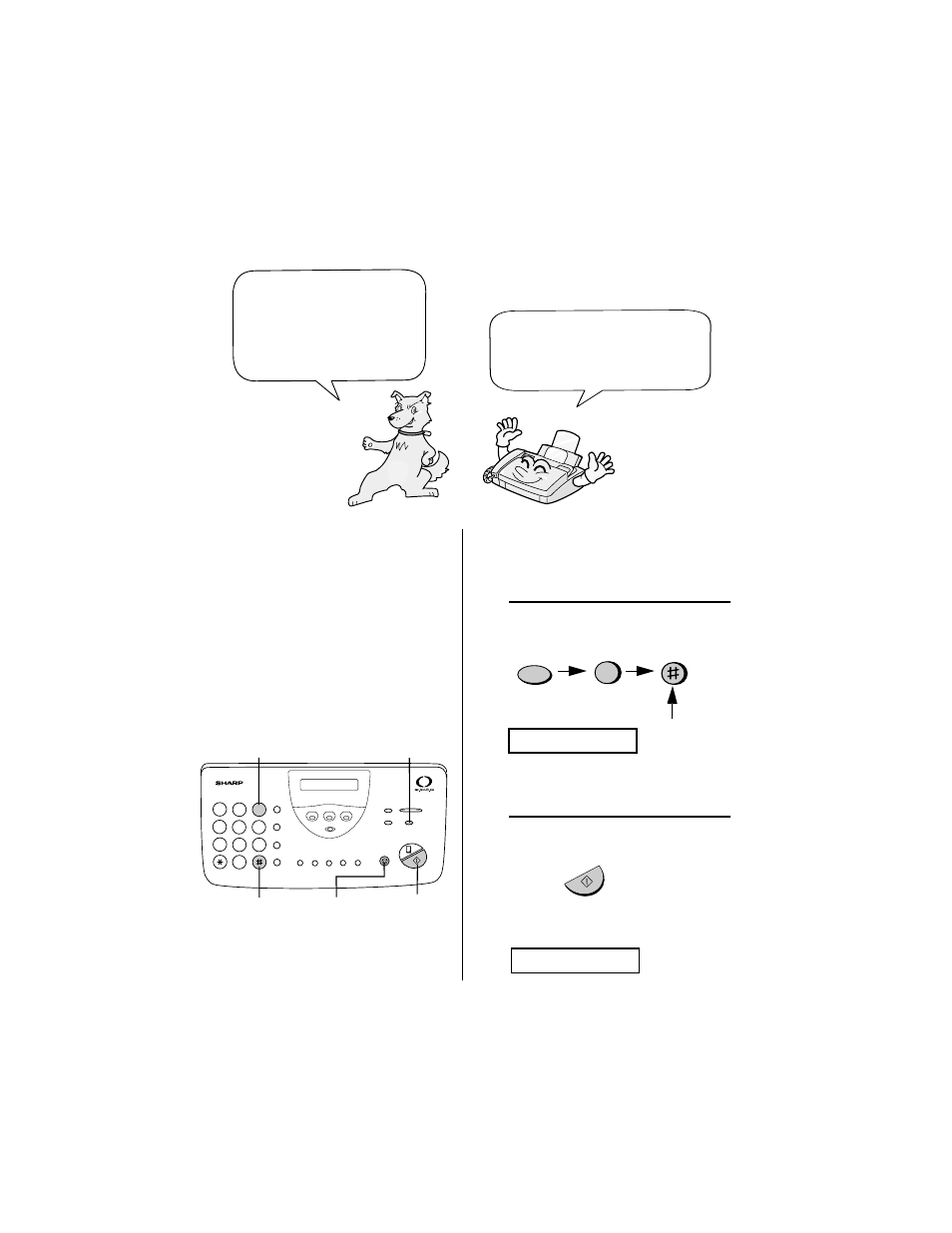 Entering your name and fax number | Sharp UX-465L User Manual | Page 22 / 136