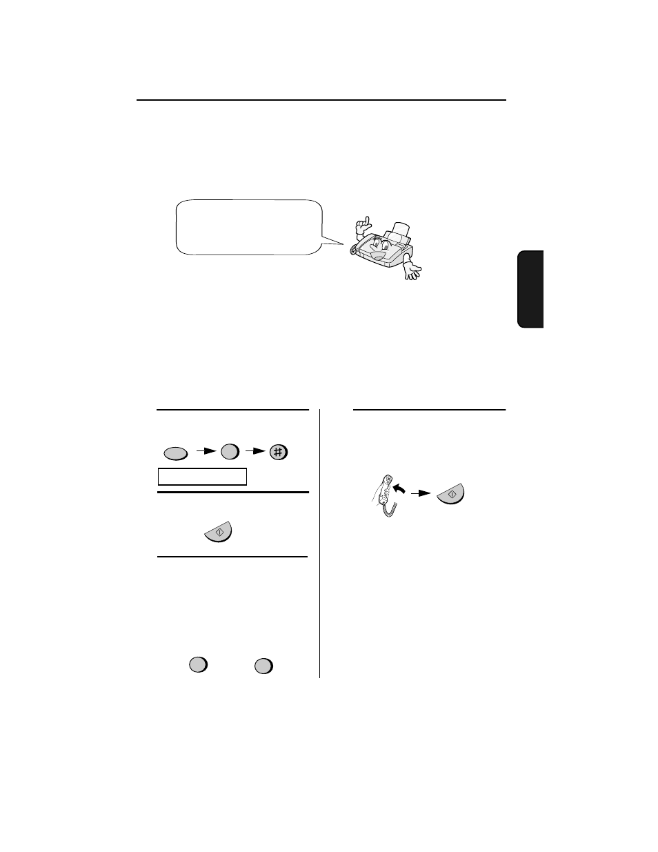 Using the answering machine, Recording an outgoing message | Sharp UX-465L User Manual | Page 39 / 136
