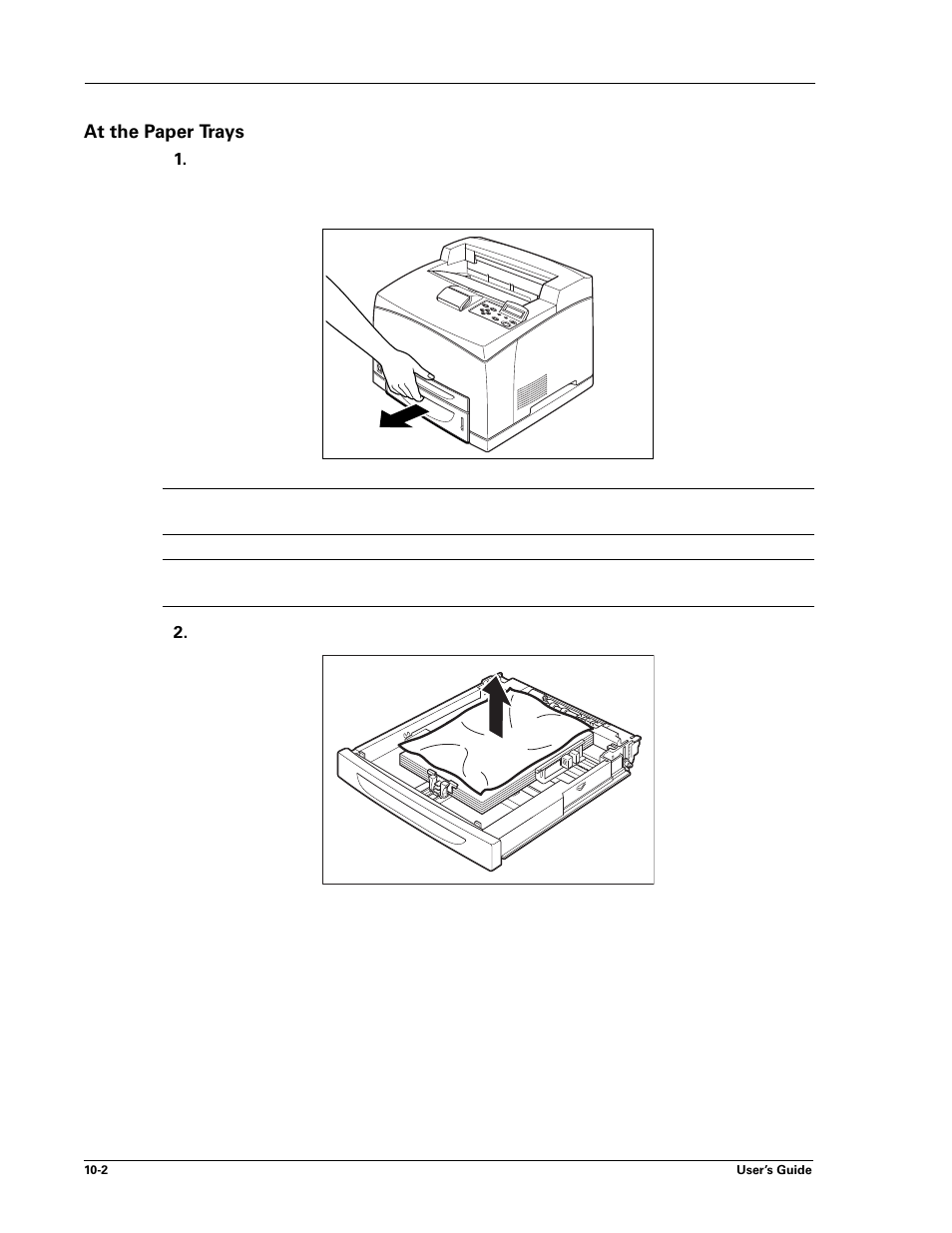 At the paper trays, At the paper trays -2 | Sharp DX-B450P User Manual | Page 124 / 146