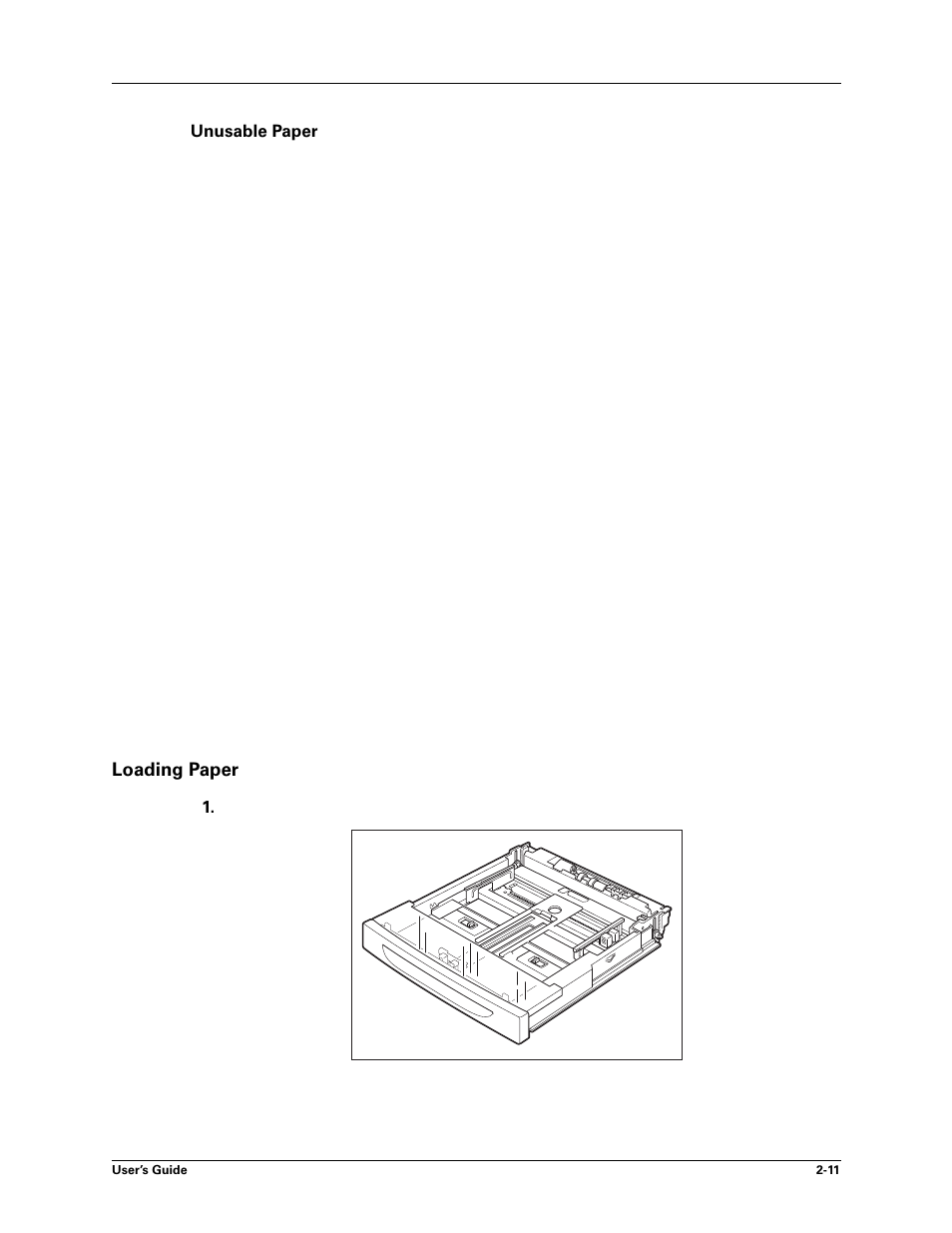 Unusable paper, Loading paper, Unusable paper -11 | Loading paper -11 | Sharp DX-B450P User Manual | Page 19 / 146