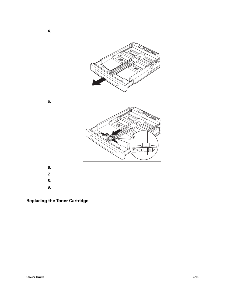 Replacing the toner cartridge, Replacing the toner cartridge -15, Replacing the | Toner cartridge | Sharp DX-B450P User Manual | Page 23 / 146