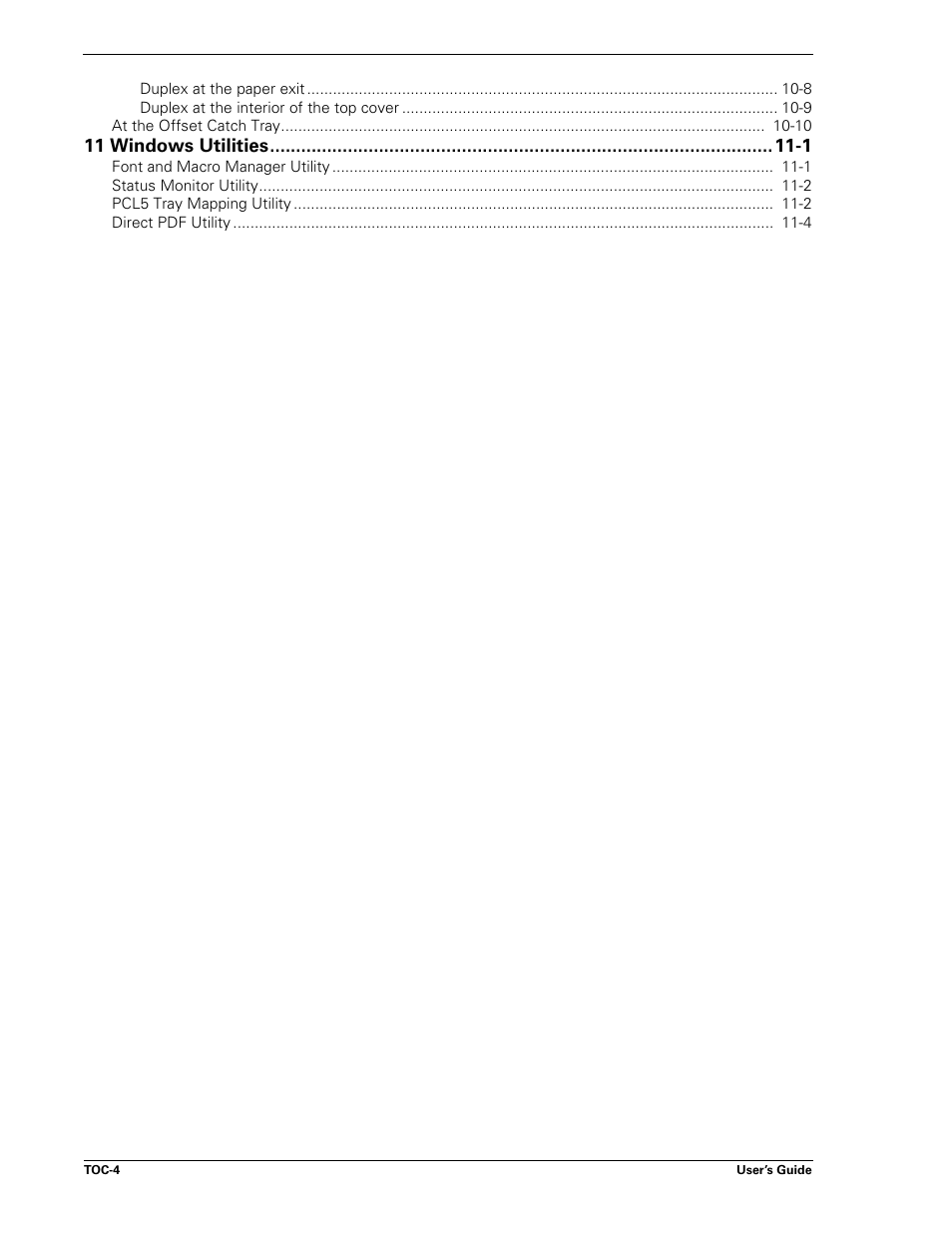 11 windows utilities -1 | Sharp DX-B450P User Manual | Page 6 / 146