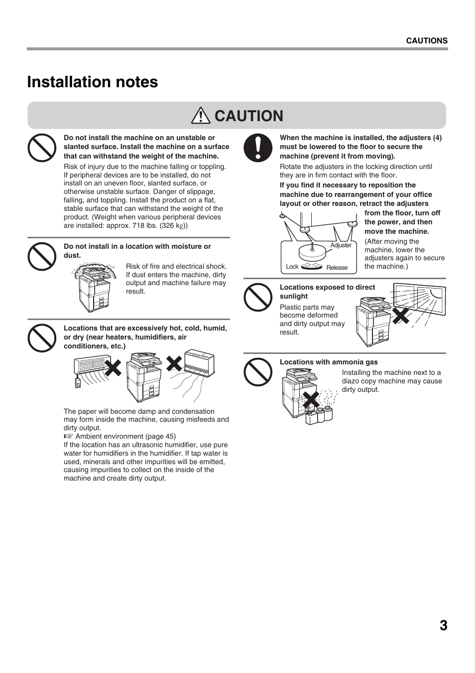Caution | Sharp CINSE4653DS51 User Manual | Page 5 / 56