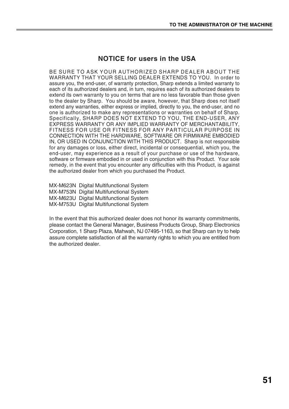 Sharp CINSE4653DS51 User Manual | Page 53 / 56