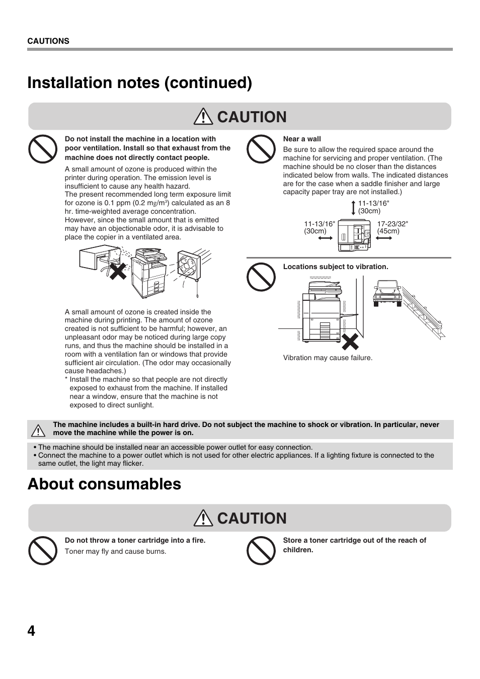 Caution | Sharp CINSE4653DS51 User Manual | Page 6 / 56