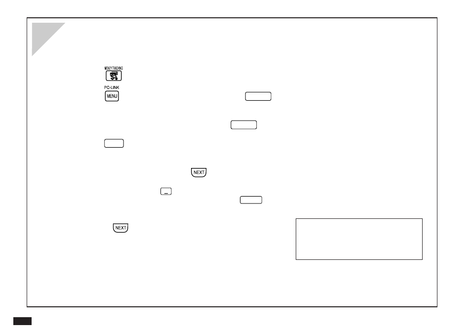 Entering a new money tracking transaction | Sharp OZ-5500 User Manual | Page 32 / 214